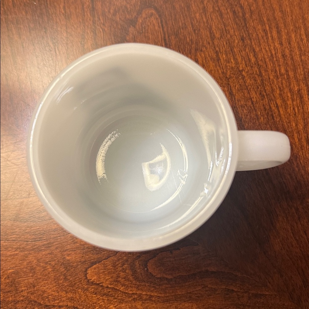 Glasbake Milk Glass Mug with Kitten - Picture 3 of 5